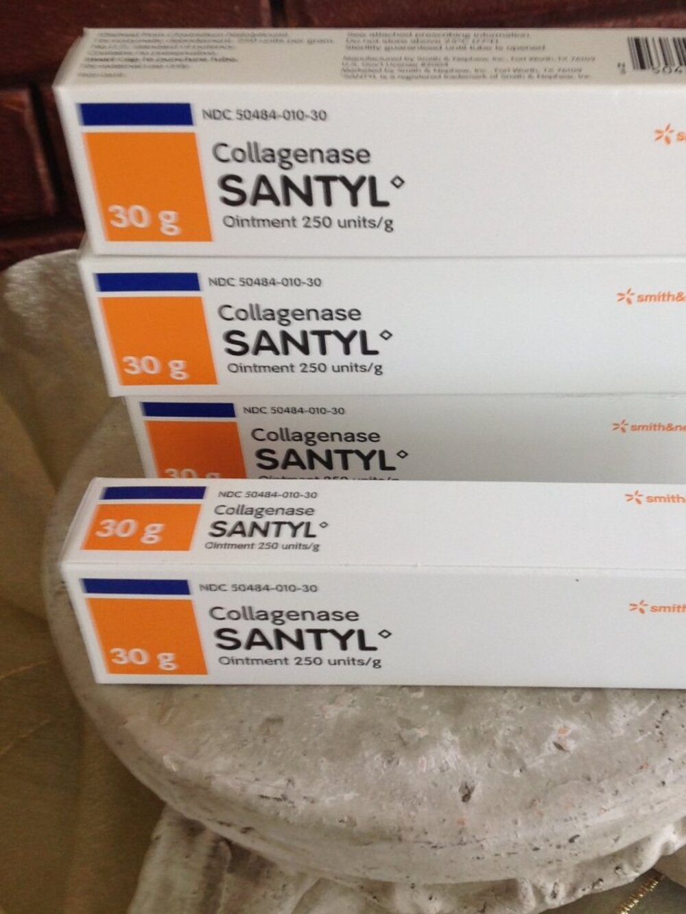 SANTYL Ointment- A Topical Enzymatic Debriding Agent (4 Pk)